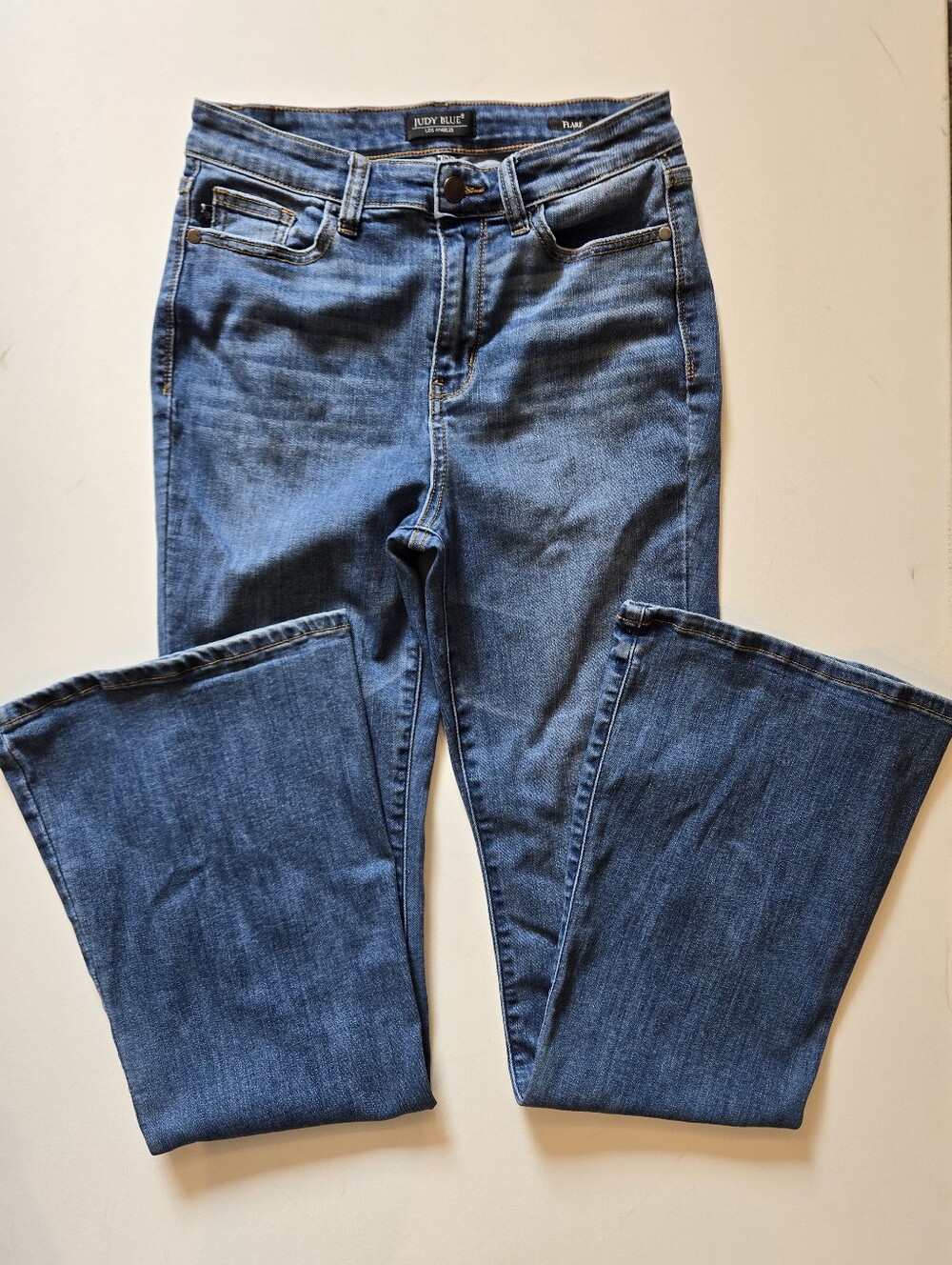 Judy Blue High-Waisted Classic Flare Blue Jeans Women's Size 28 - Picture 7 of 11